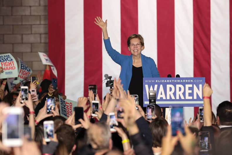 warren campaigns michigan super tuesday
