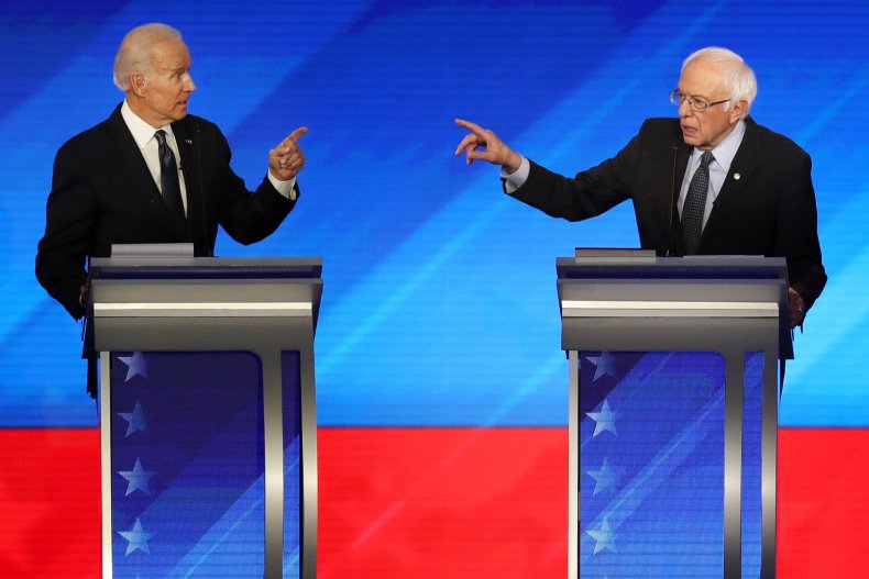 Joe Biden and Bernie Sanders
