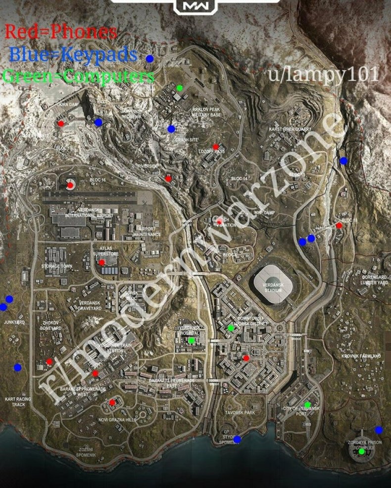 war zone easter eggs phone keypad computer