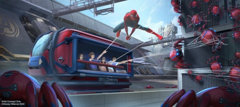 avengers campus disneyland web slingers