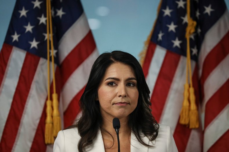 tulsi gabbard new york city presser tulsi gabbard new york city presser