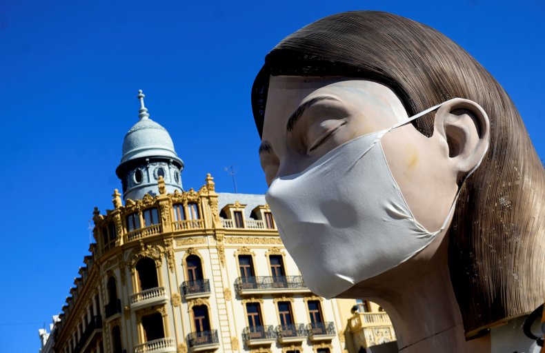 A ninot in Valencia, Spain, March 2020