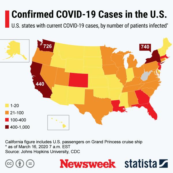 Coronavirus Update Usa Map Guardian