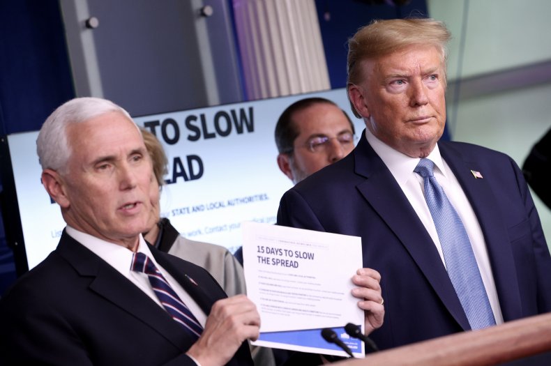 trump pence coronavirus spread