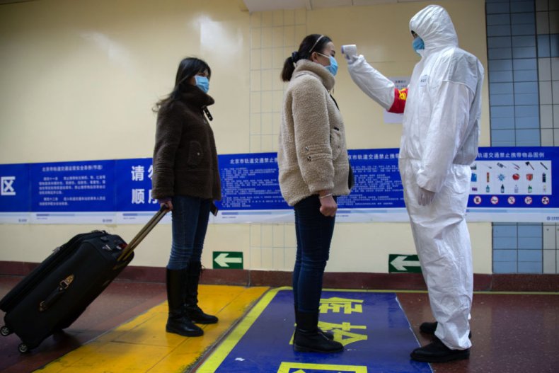 China Temperature Check Coronavirus