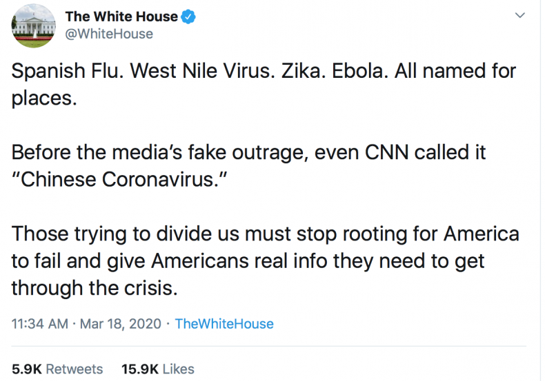 Donald Trump Chinese Coronavirus