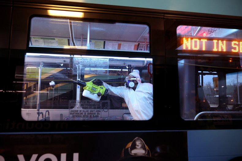 U.S coronavirus public transport