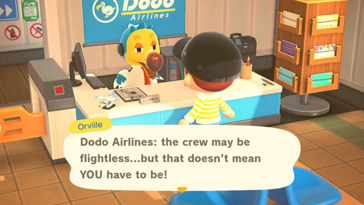 animal crossing new horizons airport dodo airlines