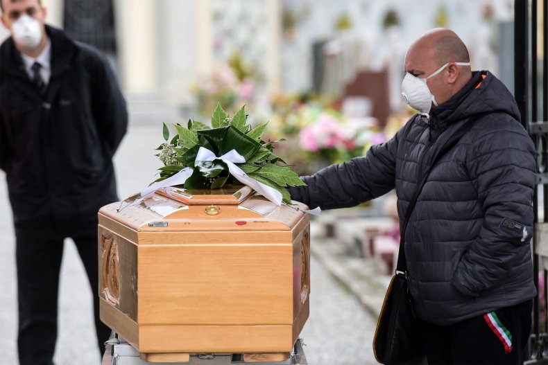 Cemetery in Lombardy, Italy, coronavirus, March 2020 Cemetery in Lombardy, Italy, coronavirus, March 2020