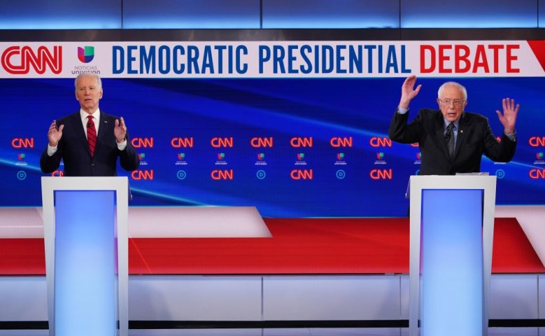 Joe Biden and Bernie Sanders
