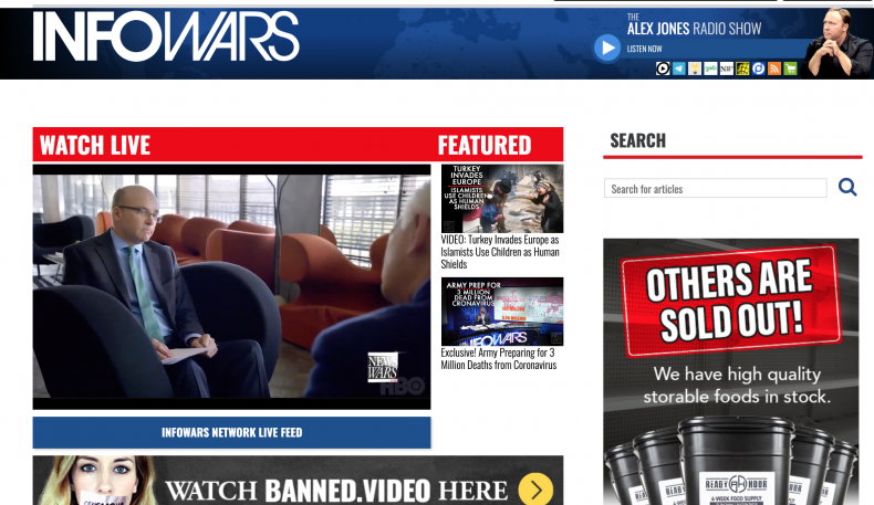 NewsGuard Infowars March 2020