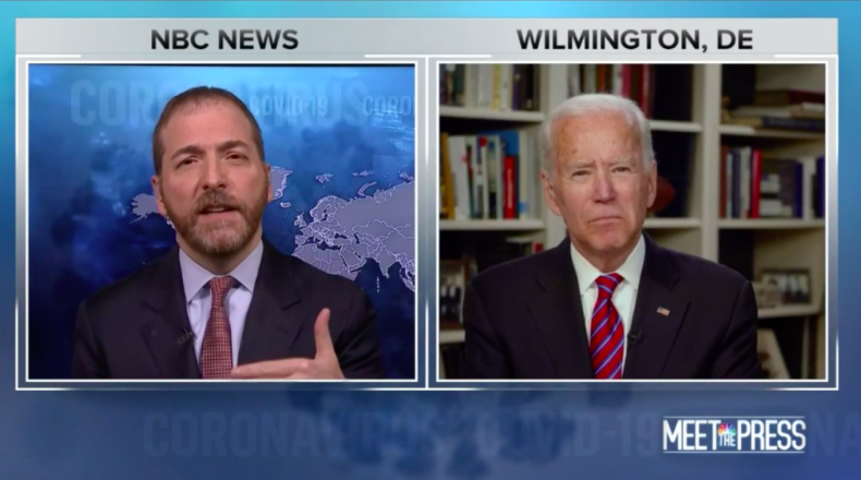 Chuck Todd and Joe Biden