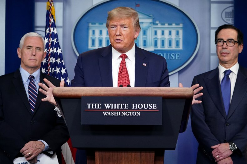 Donald Trump, Mike Pence, Steven Mnuchin