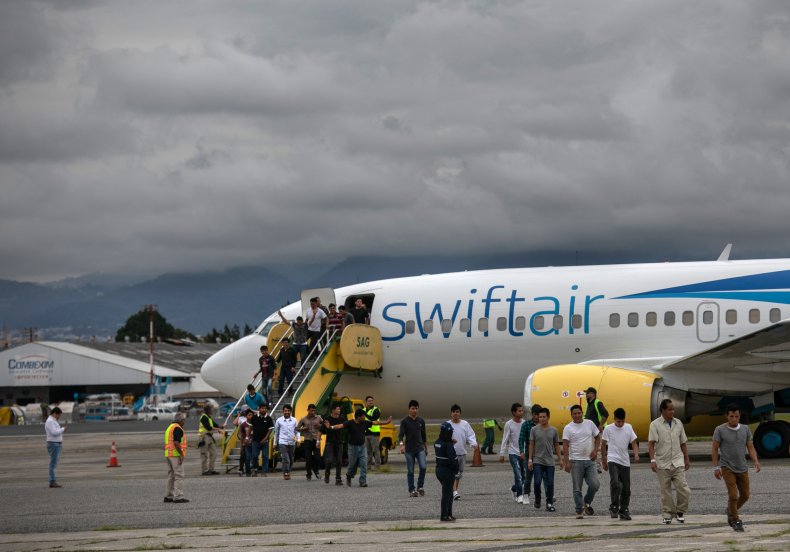 ICE deportation flight
