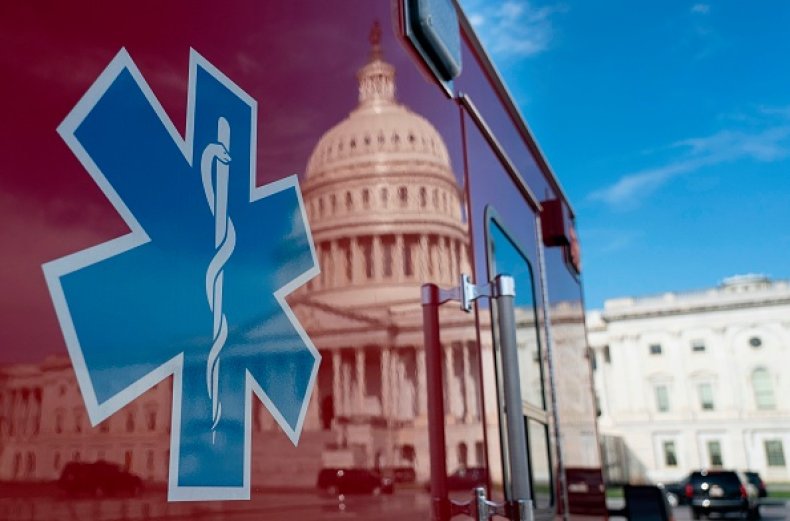 us capitol reflected ambulance coronavirus pandemic us capitol reflected ambulance coronavirus pandemic