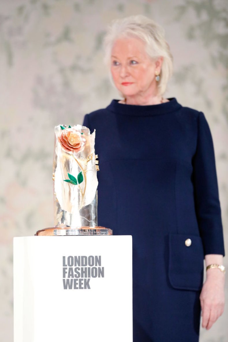 Royal dressmaker Angela Kelly at LFW