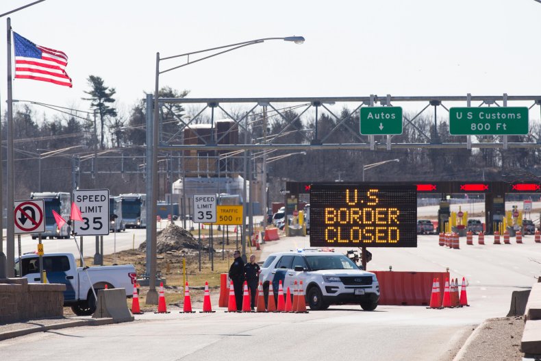 U.S. border closed