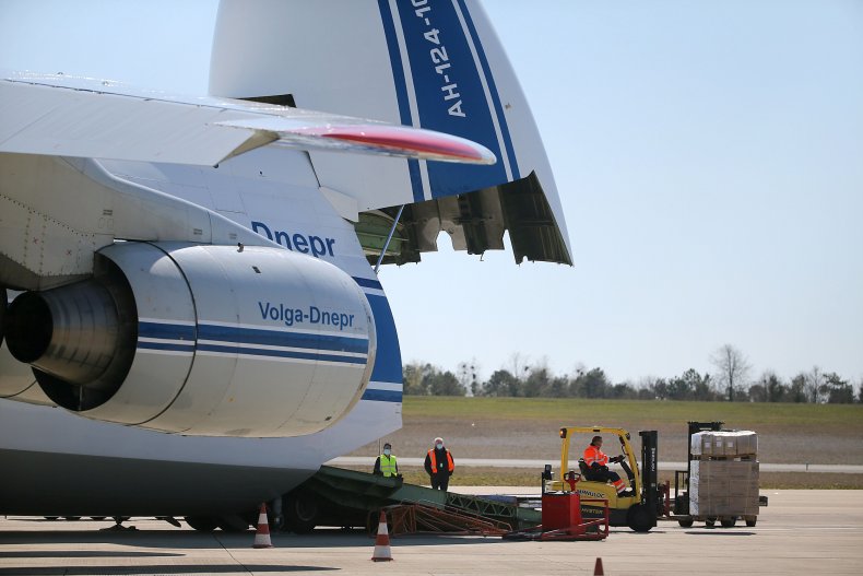 Russia, US, Mike Pompeo, coronavirus, supplies