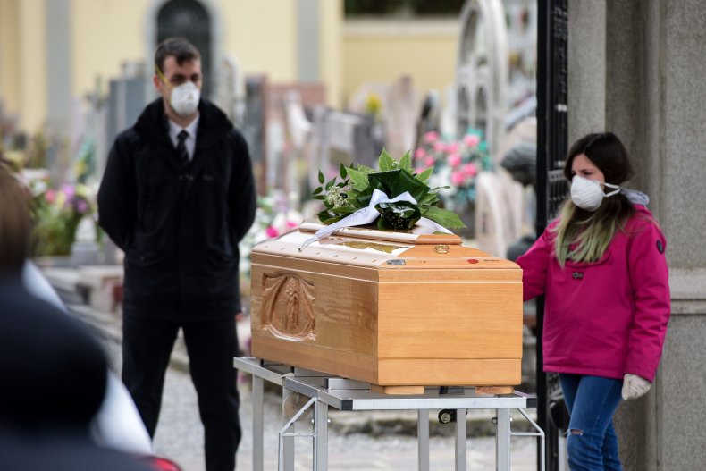 Coronavirus death funeral ceremony Italy March 2020