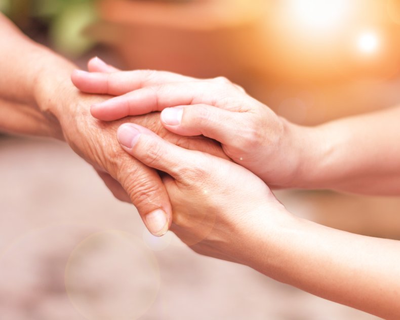 iStock elderly lady and young person