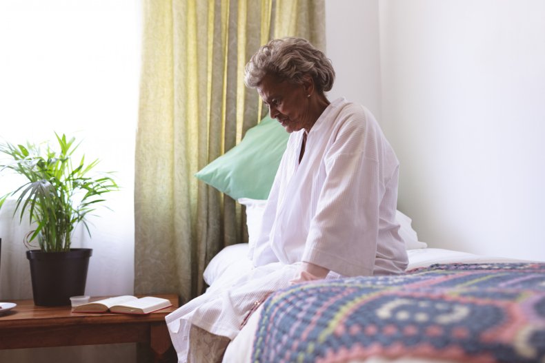 Woman in nursing home