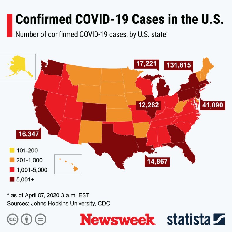 Spread of COVID-19 in the U.S.