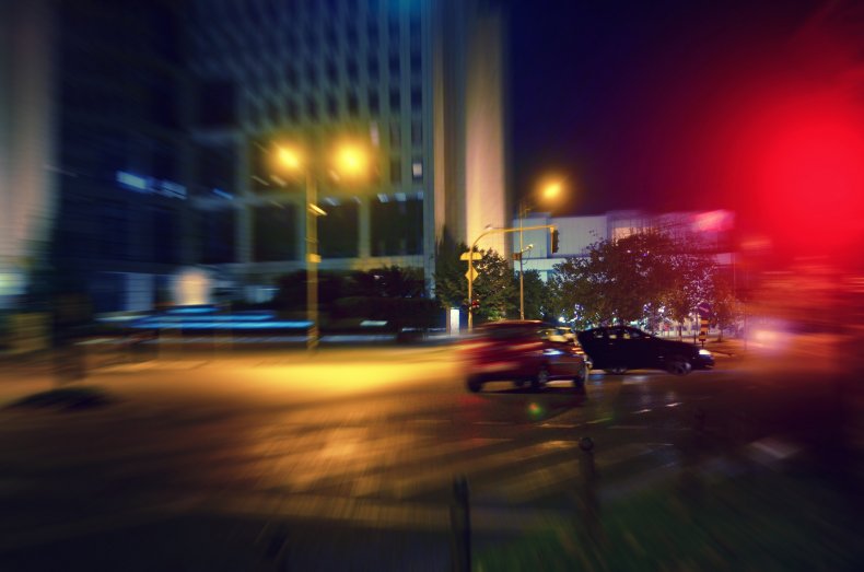 hit-and-run stock photo
