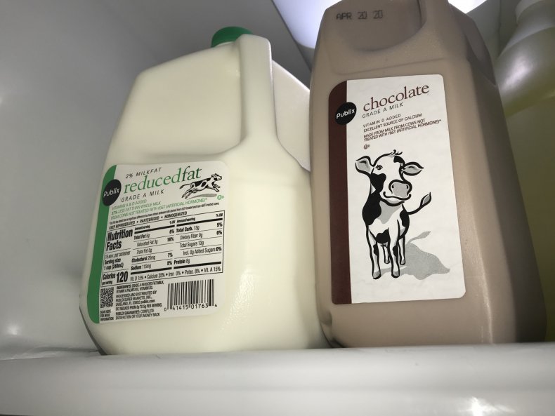 Publix Milk and Chocolate Milk