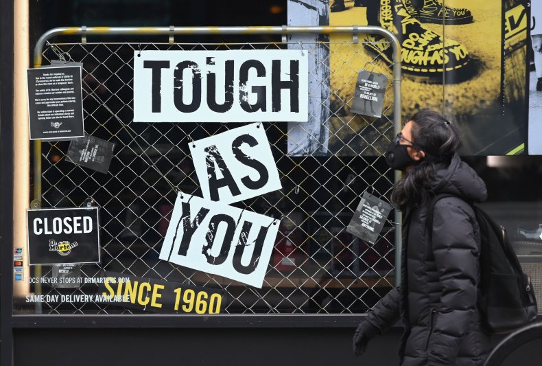 NYC, COVID-19 Doc Marten store March 2020