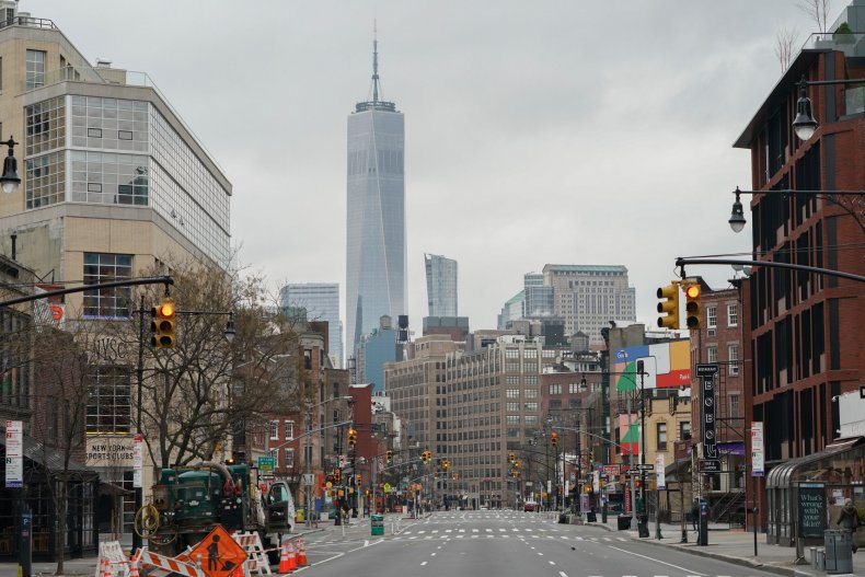 Empty West Village in New York City
