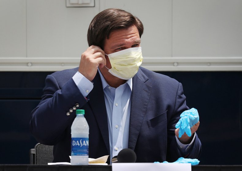 Gover Ron DeSantis Protective Mask
