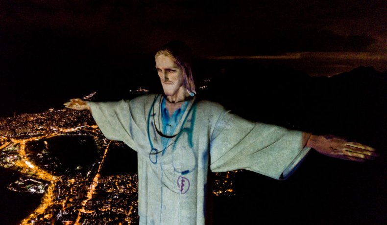 Christ the Redeemer COVID-19 tribute