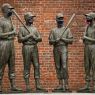 Boston, teammates statue, masks, coronavirus, April 2020