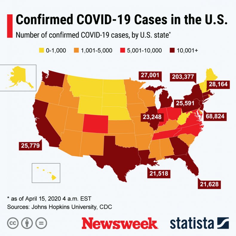 The spread of the COVID-19 virus in the U.S.