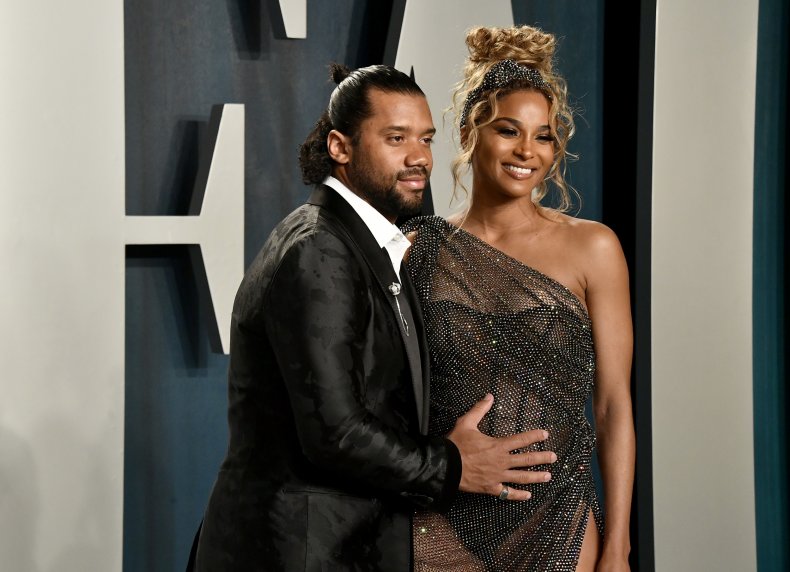 Russell Wilson Watches Ciara's Ultrasound From The Parking Lot