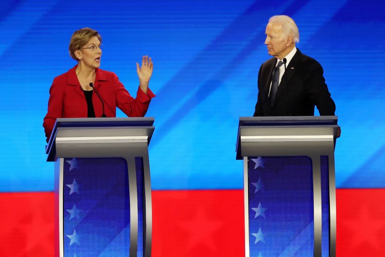 Elizabeth Warren and Joe Biden