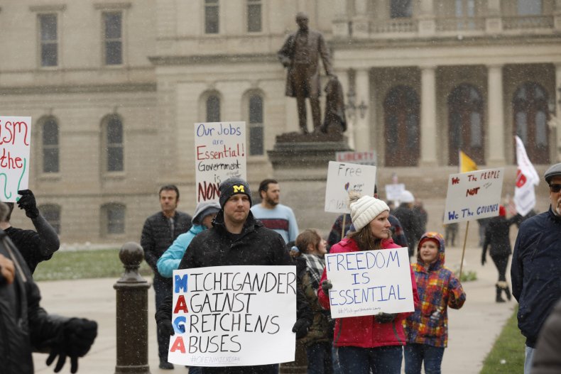 Michigan Governor Gretchen Whitmer Says Protest Against Stay-at ...