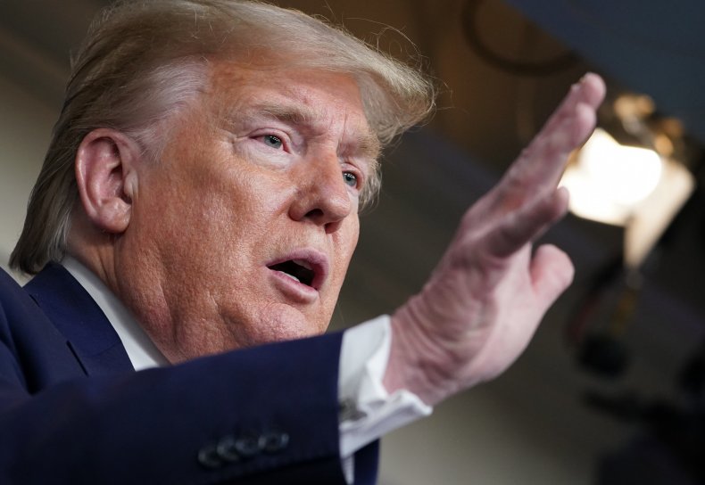 Donald Trump at Coronavirus Briefing