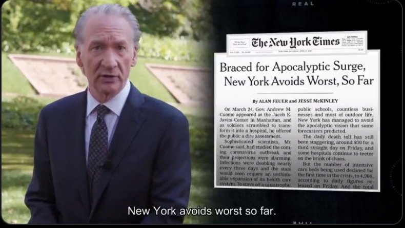 bill maher coronavirus news coverage