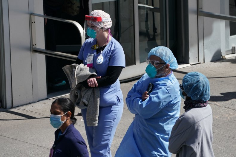 Health care workers with PPE