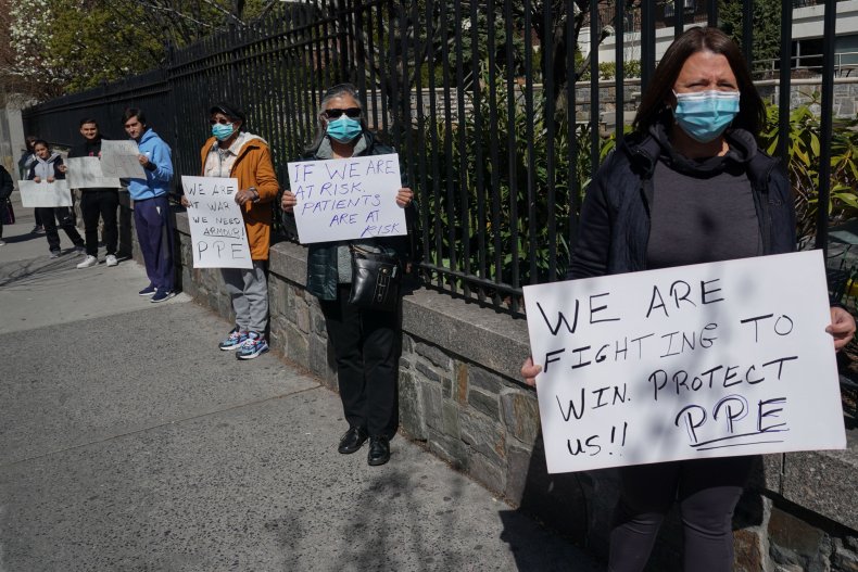 PPE protest