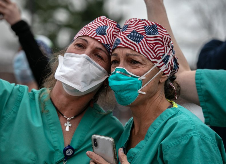 Coronavirus, nurses, Westchester, New York, April 2020