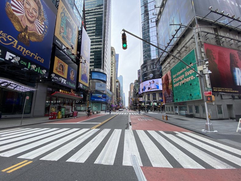 Times Square Coronavirus Lockdown Times Square Coronavirus Lockdown