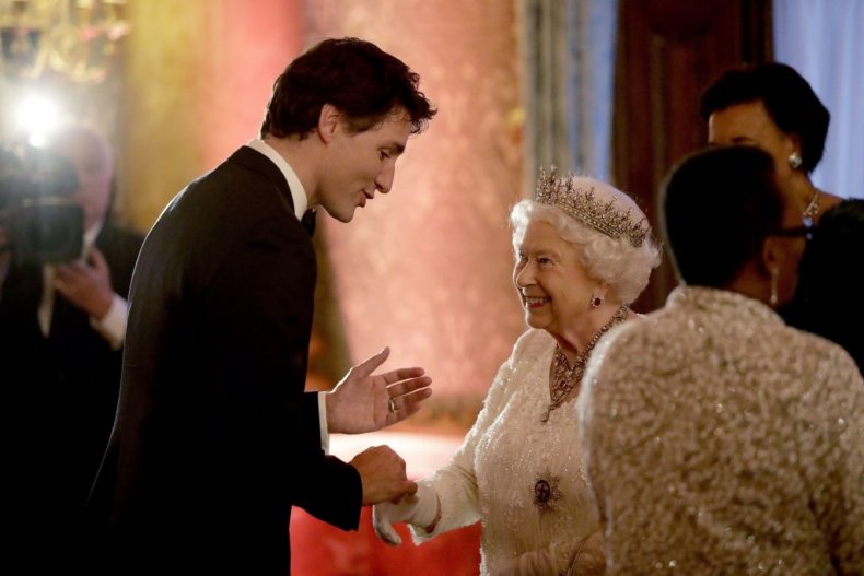 Queen Elizabeth II, Justin Trudeau, Buckingham Palace