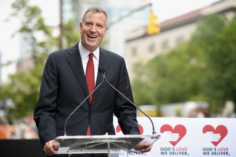 NYC Mayor Bill de Blasio