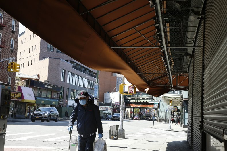 Closed shops in New York