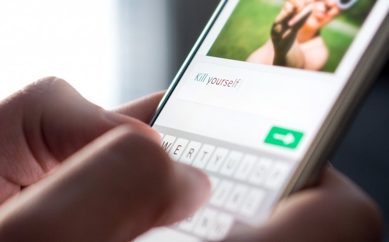 Online threat on phone Online threat on phone
