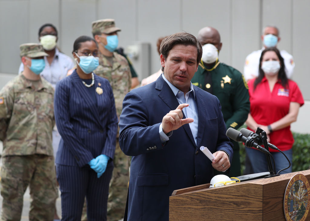 Florida Governor Ron DeSantis Says He's In No 'Rush' To Lift ...