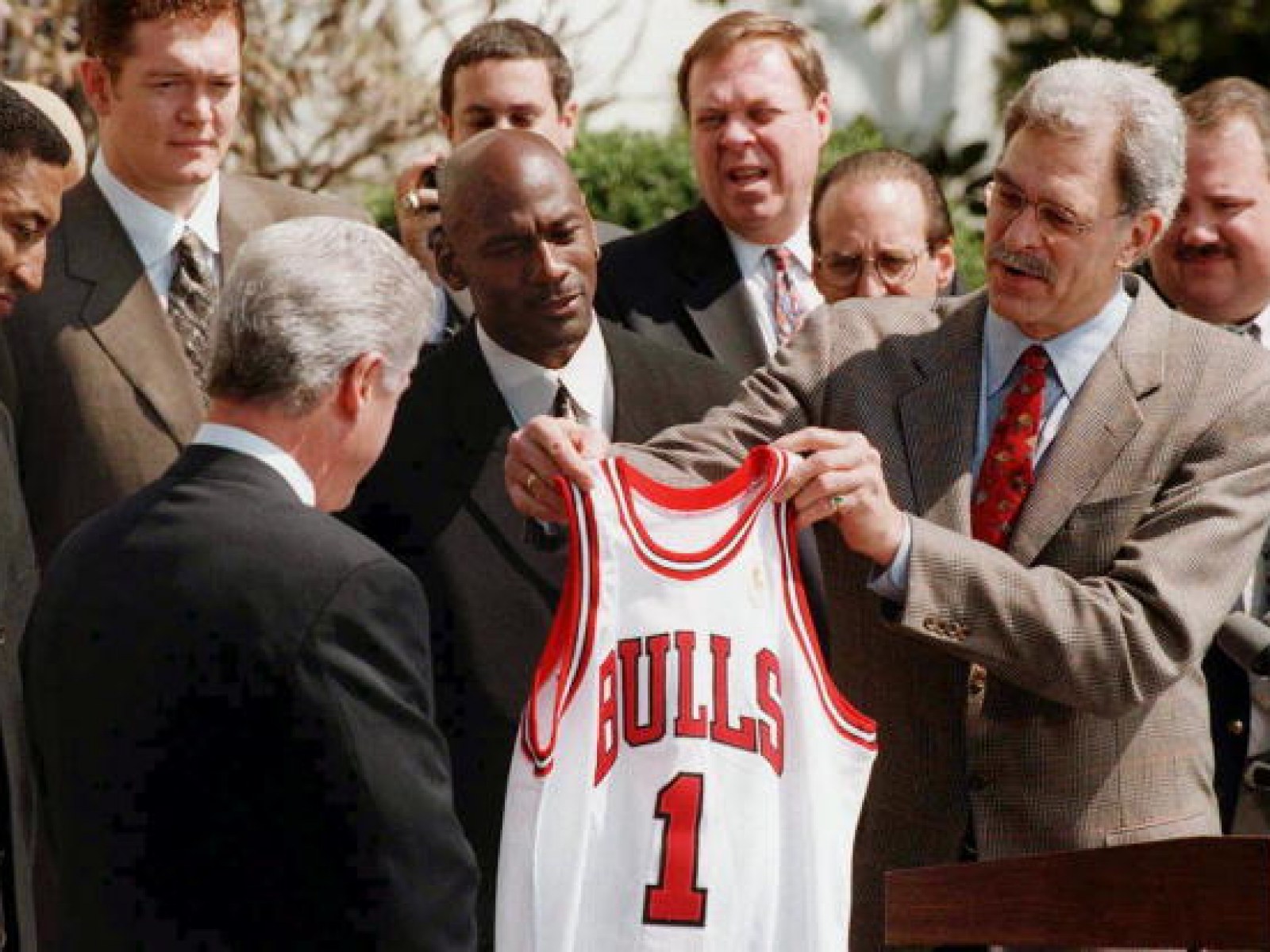 Former Chicago Bulls coach Phil Jackson