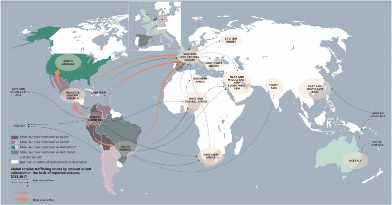 un, office, drugs, crime, cocaine, trafficking, routes